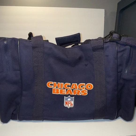 Vintage Chicago Bears Duffle Bag Navy NFL Football Starter 90s Travel Gym Sports - Picture 6 of 11